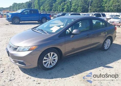 2012 Honda Civic Ex из США, поврежденный, VIN 19XFB2F84CE024651